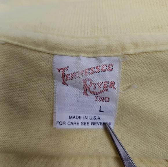 Vintage 80s Royal Caribbean I'm Shipshape Single Stitch Yellow T-Shirt Large C5 - Picture 8 of 10